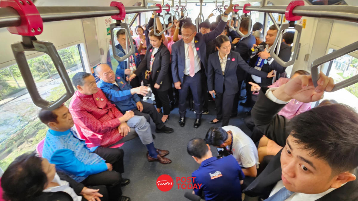 นายกฯเศรษฐาทดลองนั่งรถไฟฟ้าสายสีชมพู รอบปฐมฤกษ์ นายกฯเศรษฐาทดลองนั่งรถไฟฟ้าสายสีชมพู รอบปฐมฤกษ์