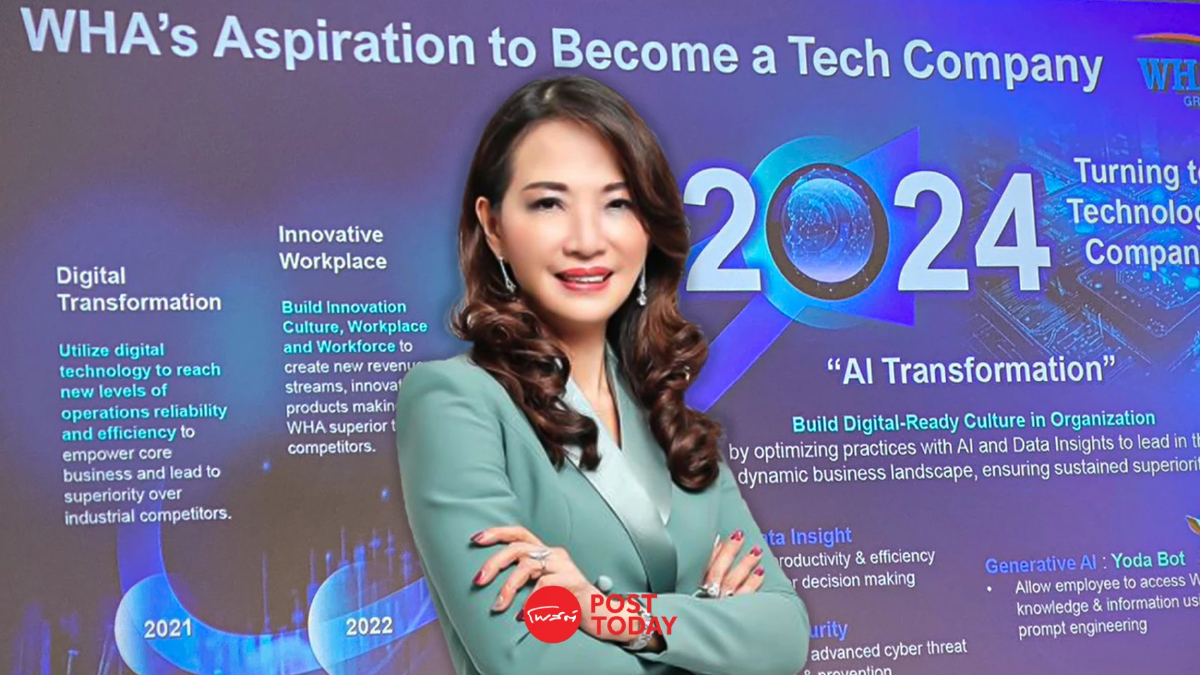 WHA ลุย Green Logistics-พลังงานสะอาด ดึง AI ปูพรมสู่ Tech Company สิ้นปี 67 WHA ลุย Green Logistics-พลังงานสะอาด ดึง AI ปูพรมสู่ Tech Company สิ้นปี 67