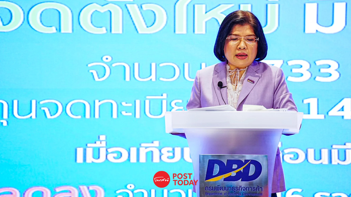 ยอดจัดตั้งธุรกิจใหม่ไตรมาสแรกปี67 ทะลุ 6 หมื่นล้าน ยอดจัดตั้งธุรกิจใหม่ไตรมาสแรกปี67 ทะลุ 6 หมื่นล้าน