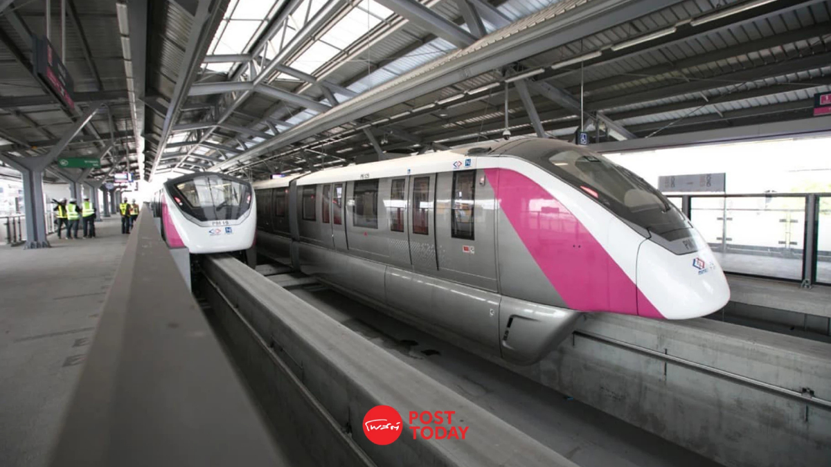รฟม.เผยความคืบหน้า ‘รถไฟฟ้าสายสีชมพู’ ส่วนต่อขยายเข้า ‘เมืองทอง’ เปิดปี 68 รฟม.เผยความคืบหน้า ‘รถไฟฟ้าสายสีชมพู’ ส่วนต่อขยายเข้า ‘เมืองทอง’ เปิดปี 68