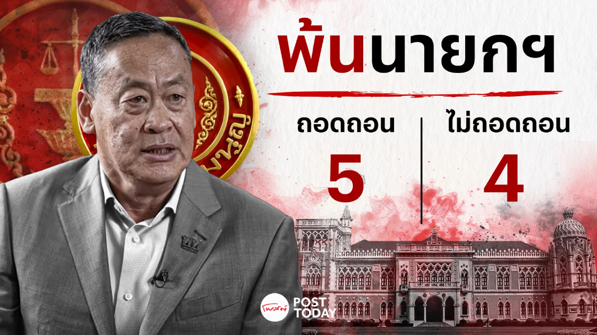 มติศาลรธน. 5ต่อ4 เศรษฐาพ้นนายกฯปมตั้งพิชิตไม่ซื่อสัตย์-ผิดจริยธรรม มติศาลรธน. 5ต่อ4 เศรษฐาพ้นนายกฯปมตั้งพิชิตไม่ซื่อสัตย์-ผิดจริยธรรม