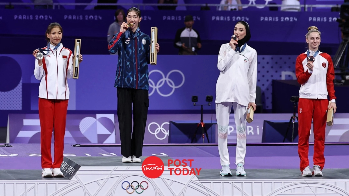 ประมวลภาพประทับใจ "เทนนิส พาณิภัค" รับเหรียญทอง โอลิมปิก เทควันโด ประมวลภาพประทับใจ "เทนนิส พาณิภัค" รับเหรียญทอง โอลิมปิก เทควันโด