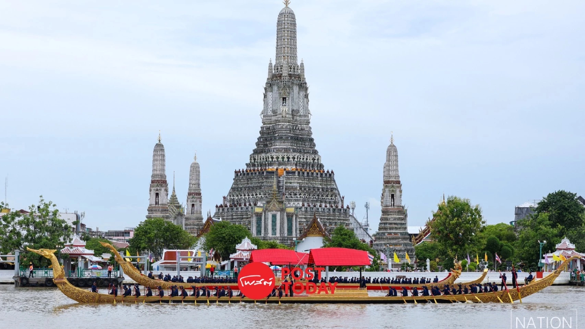 กองทัพเรือฝึกขบวนพยุหยาตราทางชลมารคเต็มขบวนครั้งแรก กองทัพเรือฝึกขบวนพยุหยาตราทางชลมารคเต็มขบวนครั้งแรก