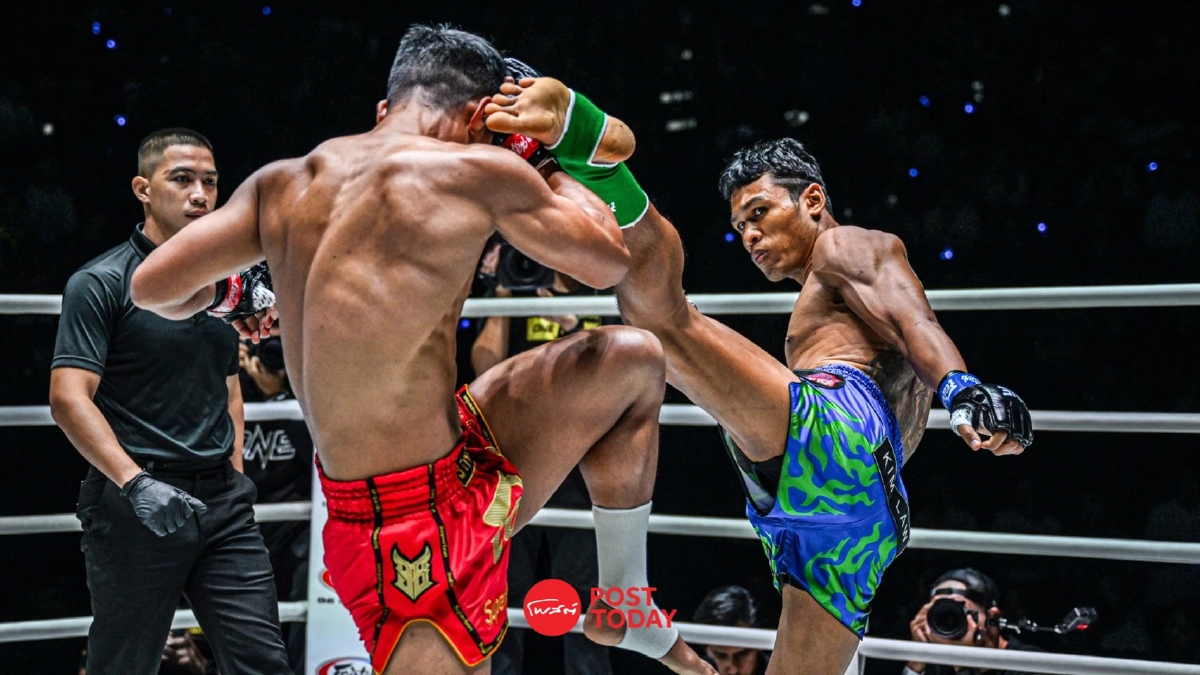 ผลมวย ONE ลุมพินี 81 “ซุปเปอร์บอน” สับศอกส่ง “โจ ณัฐวุฒิ” ร่วงยกแรก ผลมวย ONE ลุมพินี 81 “ซุปเปอร์บอน” สับศอกส่ง “โจ ณัฐวุฒิ” ร่วงยกแรก