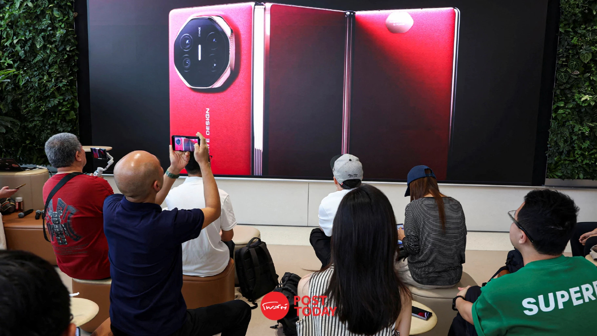 การเปิดตัวสมาร์ทโฟนพับได้ 3 ทบของ Huawei เพิ่มแรงกดดันต่อ Apple ในจีน การเปิดตัวสมาร์ทโฟนพับได้ 3 ทบของ Huawei เพิ่มแรงกดดันต่อ Apple ในจีน