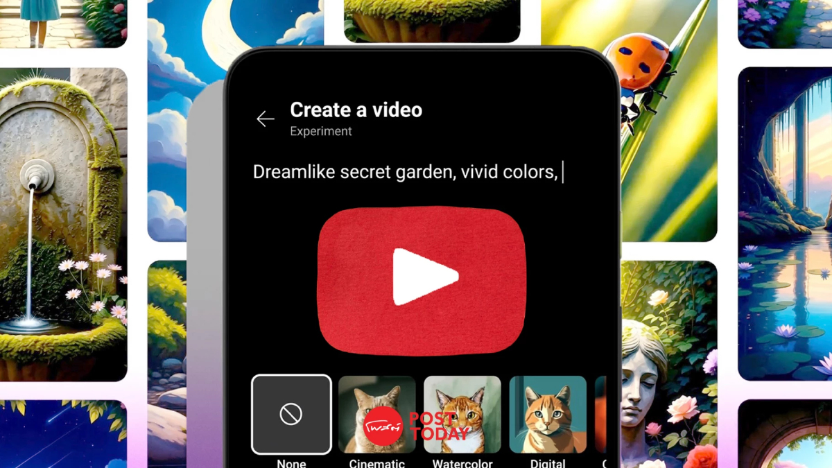 YouTube ผุดฟีเจอร์ AI ใหม่ เอื้อผู้ใช้สร้างคลิปในเสี้ยววิ ออกแบบให้ยันภาพปก YouTube ผุดฟีเจอร์ AI ใหม่ เอื้อผู้ใช้สร้างคลิปในเสี้ยววิ ออกแบบให้ยันภาพปก
