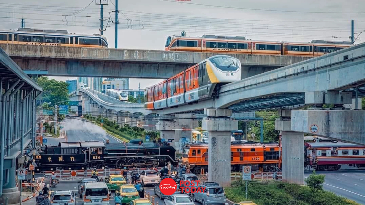 City Transportation: การเดินทางของรถไฟ 4 ยุคสมัยในภาพเดียว City Transportation: การเดินทางของรถไฟ 4 ยุคสมัยในภาพเดียว