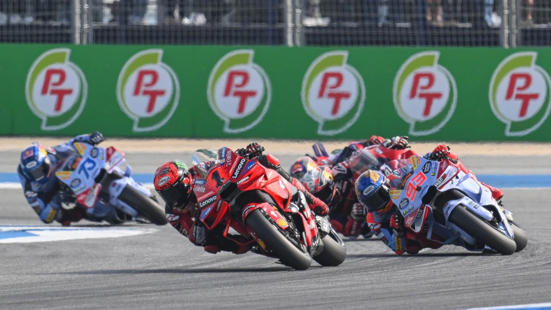 Bastianini Blazes to the Front, Somkiat Secures 13th on the Grid in Thrilling MotoGP Sprint
