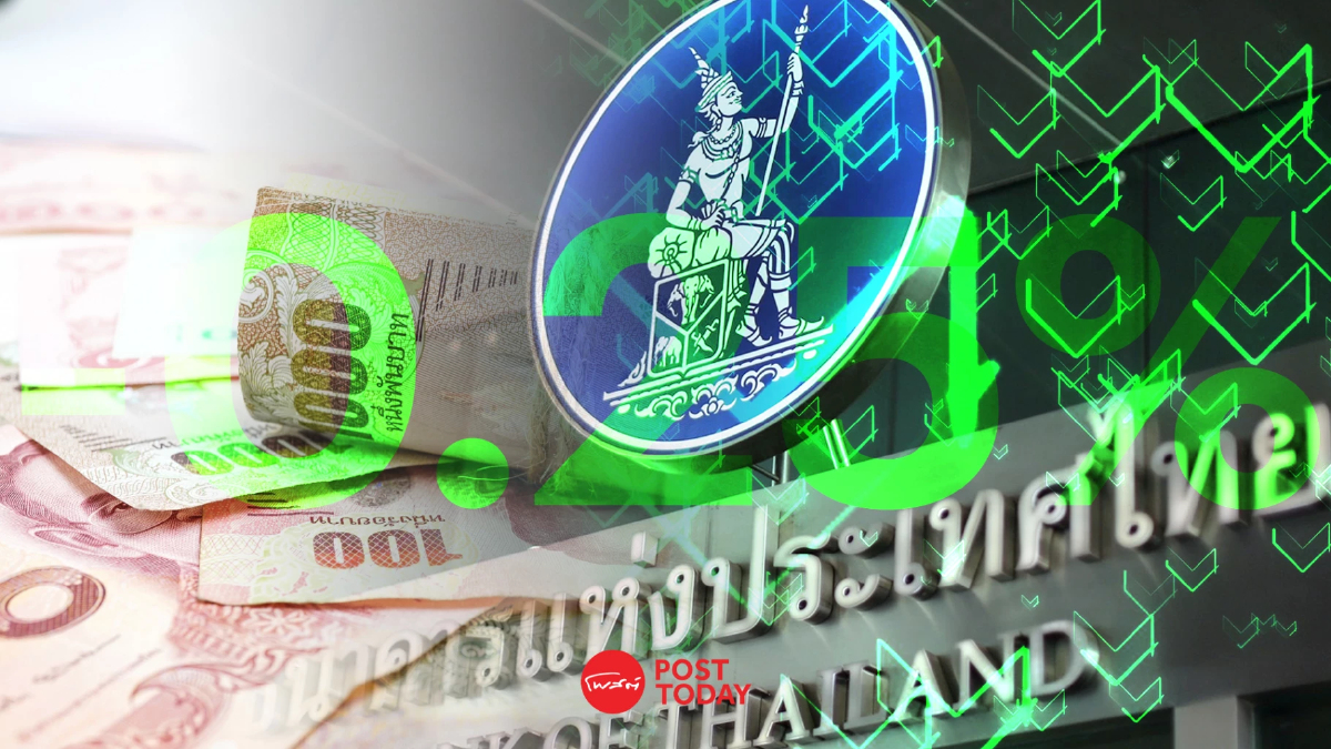 เซอร์ไพรส์! กนง. ลดดอกเบี้ย 0.25% สู่ 2.25% จากตลาดคาดคงดอกเบี้ยไว้ที่ 2.50% เซอร์ไพรส์! กนง. ลดดอกเบี้ย 0.25% สู่ 2.25% จากตลาดคาดคงดอกเบี้ยไว้ที่ 2.50%