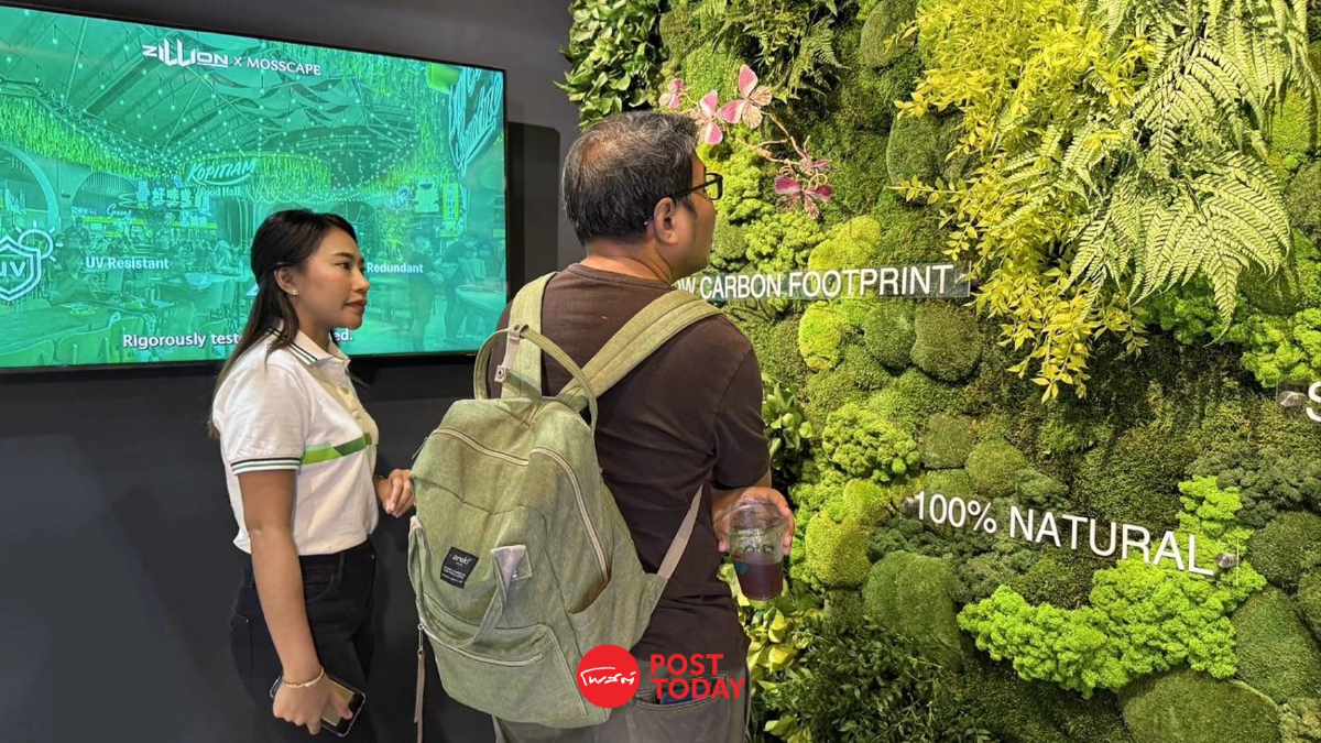 "Preserved Green Wall" ผนังตกแต่งภายในอาคารจากธรรมชาติ 100% ลดฝุ่น PM2.5 "Preserved Green Wall" ผนังตกแต่งภายในอาคารจากธรรมชาติ 100% ลดฝุ่น PM2.5