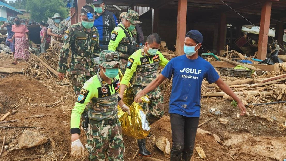 กู้ร่างชายวัย62เสียชีวิต ติดใต้สะพานเหตุน้ำหลากเวียงป่าเป้า กู้ร่างชายวัย62เสียชีวิต ติดใต้สะพานเหตุน้ำหลากเวียงป่าเป้า