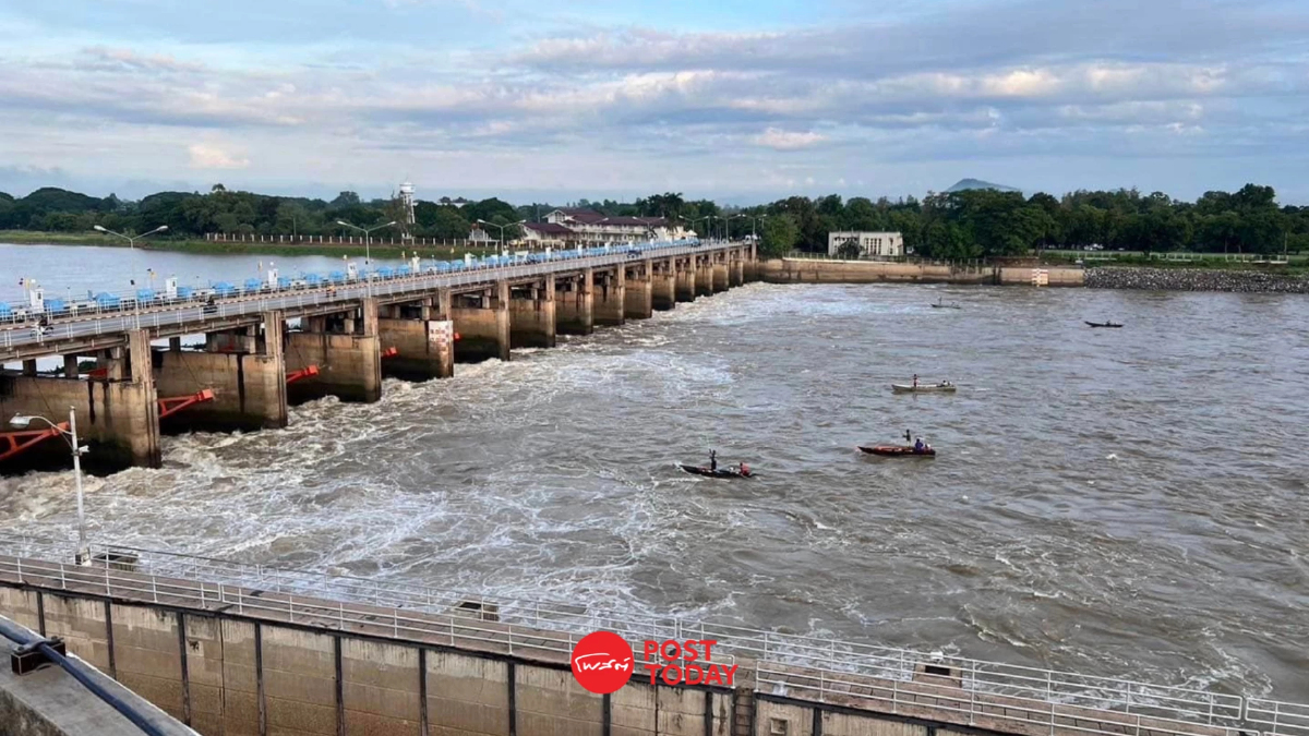 เขื่อนเจ้าพระยาปรับลดระบายน้ำต่อเนื่อง หลังฝนลดน้อยลง เขื่อนเจ้าพระยาปรับลดระบายน้ำต่อเนื่อง หลังฝนลดน้อยลง
