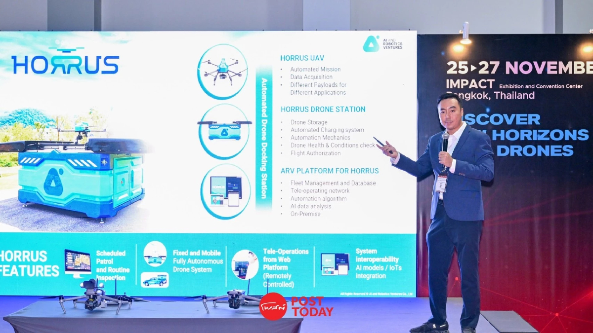 เทคโนโลยีโดรนกับอนาคตประเทศไทย ARV โชว์วิสัยทัศน์ในงาน DronTech Asia 2024 เทคโนโลยีโดรนกับอนาคตประเทศไทย ARV โชว์วิสัยทัศน์ในงาน DronTech Asia 2024