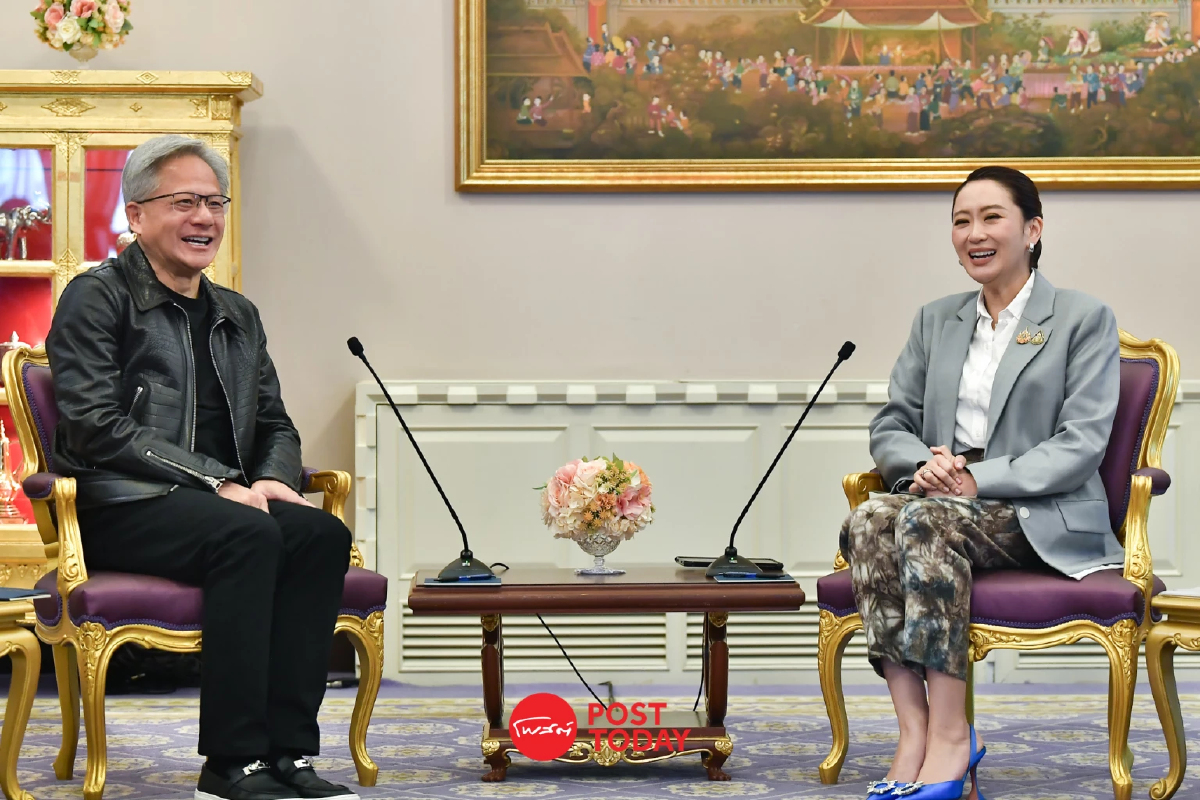 “แพทองธาร” เปิดทำเนียบรับประธาน NVIDIA ดันไทยฮับ AI ภูมิภาค “แพทองธาร” เปิดทำเนียบรับประธาน NVIDIA ดันไทยฮับ AI ภูมิภาค