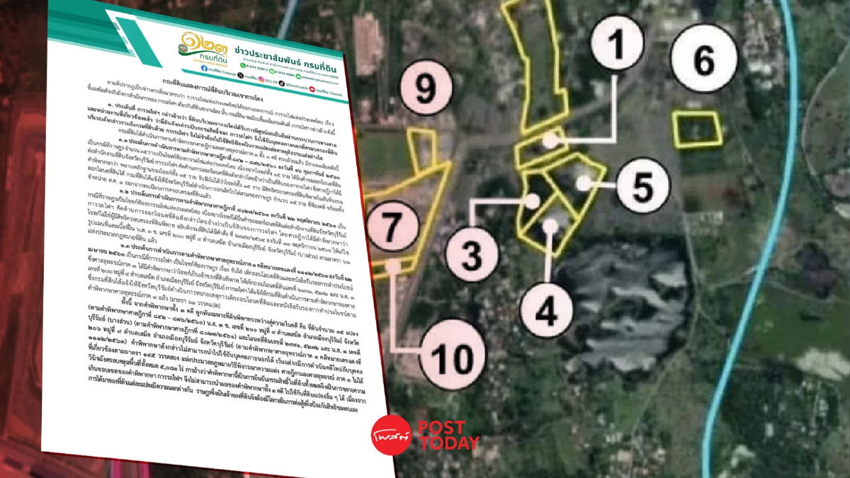 กรมที่ดินชี้แจง คำพิพากษาที่ดินเขากระโดง มีผลเฉพาะ 35 ราย กรมที่ดินชี้แจง คำพิพากษาที่ดินเขากระโดง มีผลเฉพาะ 35 ราย