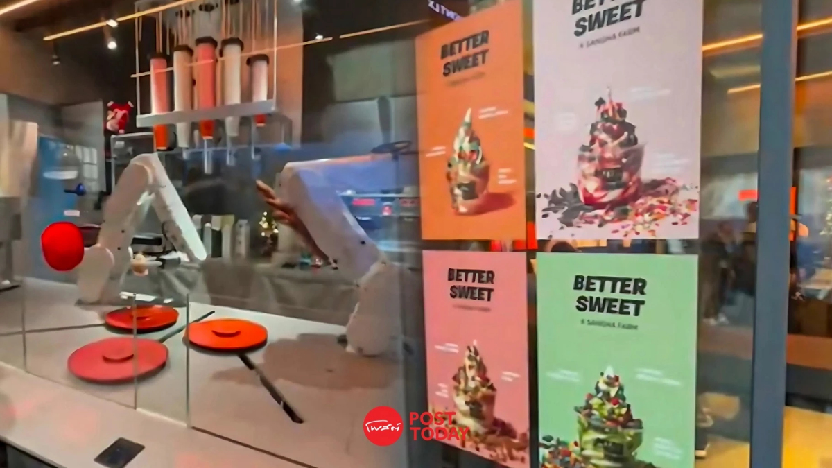 ชวนดู! ร้านไอศกรีมเกาหลีใช้หุ่นยนต์แทนพนักงานแล้ว ชวนดู! ร้านไอศกรีมเกาหลีใช้หุ่นยนต์แทนพนักงานแล้ว