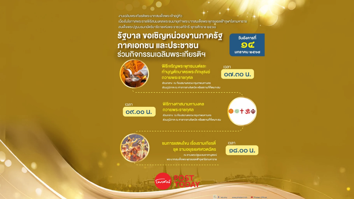 รัฐบาล เตรียมจัดงานเฉลิมพระเกียรติ "พิธีสมมงคล" รัฐบาล เตรียมจัดงานเฉลิมพระเกียรติ "พิธีสมมงคล"