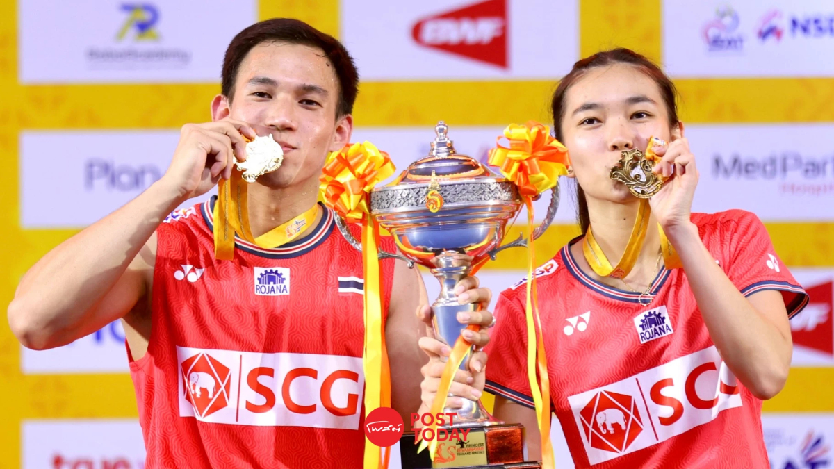 "บาส-เฟม" แซงชนะอินโดนีเซีย 2-1 คว้าแชมป์แบดมินตันไทยแลนด์ มาสเตอร์ส "บาส-เฟม" แซงชนะอินโดนีเซีย 2-1 คว้าแชมป์แบดมินตันไทยแลนด์ มาสเตอร์ส