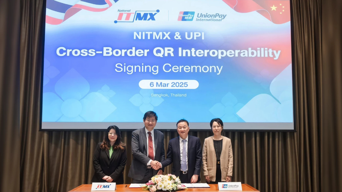 NITMX จับมือ UnionPay เชื่อม QR PromptPay เจาะตลาดนักท่องเที่ยวจีน NITMX จับมือ UnionPay เชื่อม QR PromptPay เจาะตลาดนักท่องเที่ยวจีน