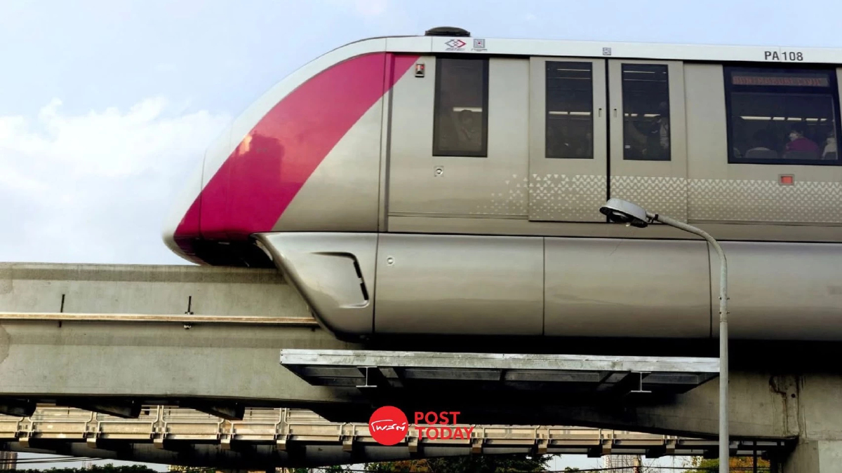 รถไฟฟ้าสายสีชมพูเปิดวิ่ง 6.00 เช้านี้ เว้นสถานีมีนบุรี รถไฟฟ้าสายสีชมพูเปิดวิ่ง 6.00 เช้านี้ เว้นสถานีมีนบุรี