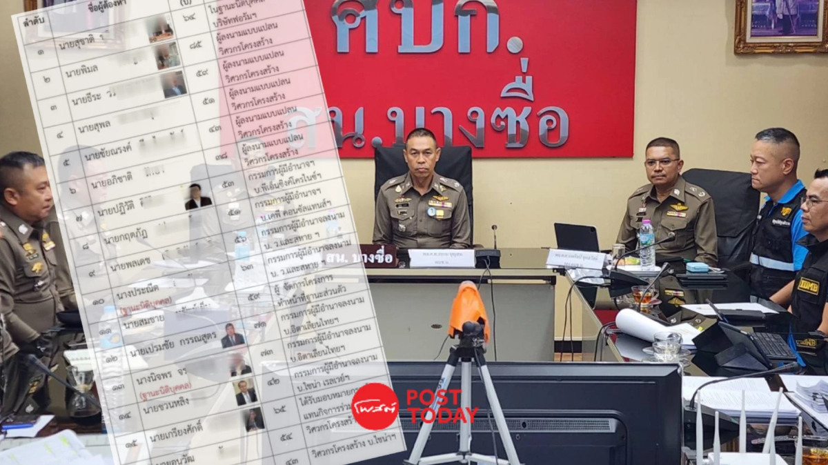 เปิด 17 รายชื่อ ผู้ต้องหา โดนหมายจับ เอี่ยวคดี "ตึกสตง.ถล่ม" เปิด 17 รายชื่อ ผู้ต้องหา โดนหมายจับ เอี่ยวคดี "ตึกสตง.ถล่ม"