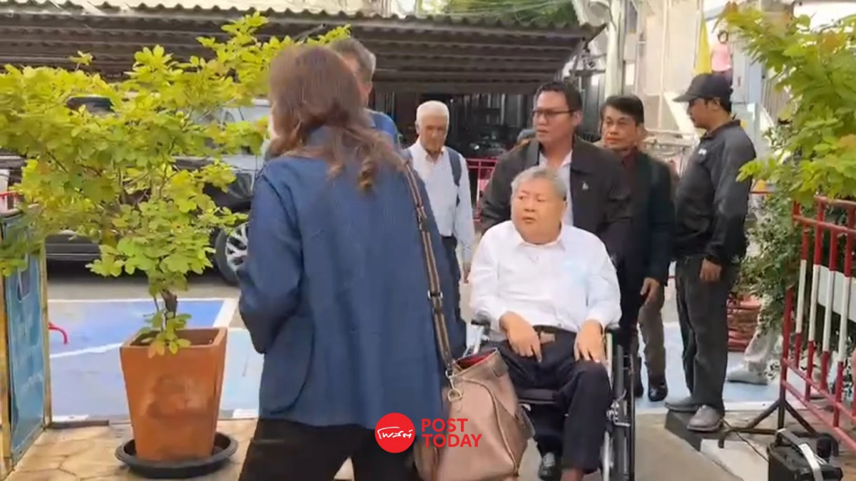 'เปรมชัย'นั่งวีลแชร์นำทีมอิตาเลียนไทยมอบตัวคดีอาคารสตง.ถล่ม 'เปรมชัย'นั่งวีลแชร์นำทีมอิตาเลียนไทยมอบตัวคดีอาคารสตง.ถล่ม