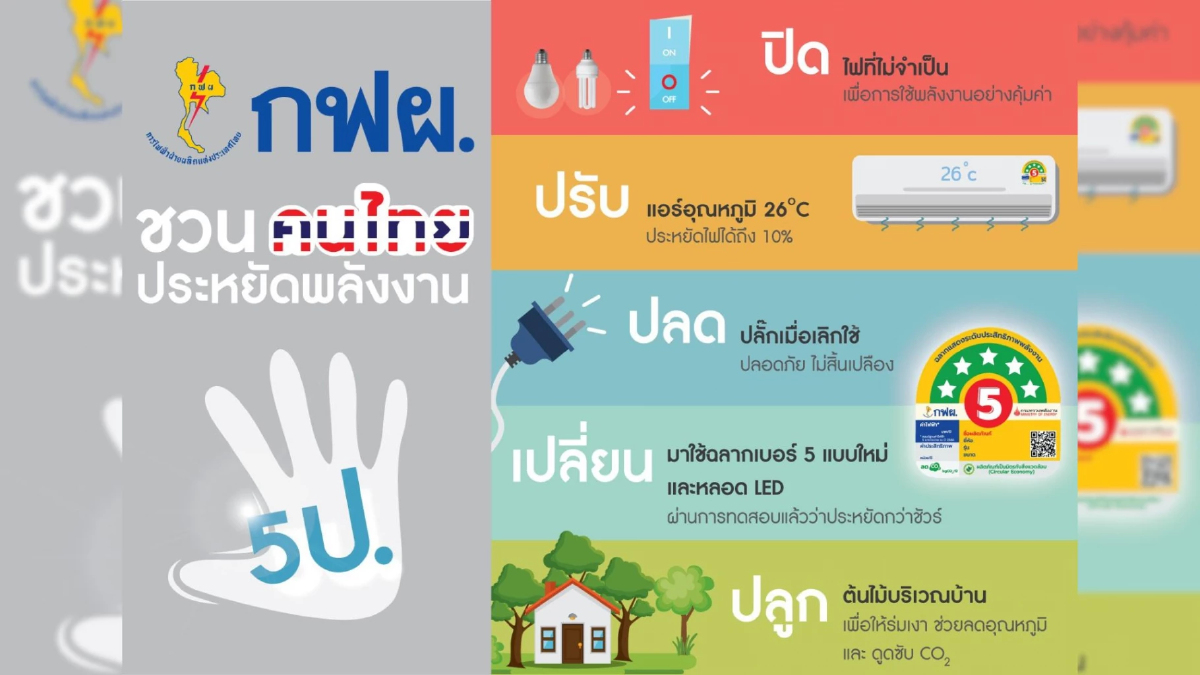 กฟผ.ชวนคนไทยร่วมประหยัดพลังงาน ลดพึ่งพาเชื้อเพลิงต่างประเทศ กฟผ.ชวนคนไทยร่วมประหยัดพลังงาน ลดพึ่งพาเชื้อเพลิงต่างประเทศ