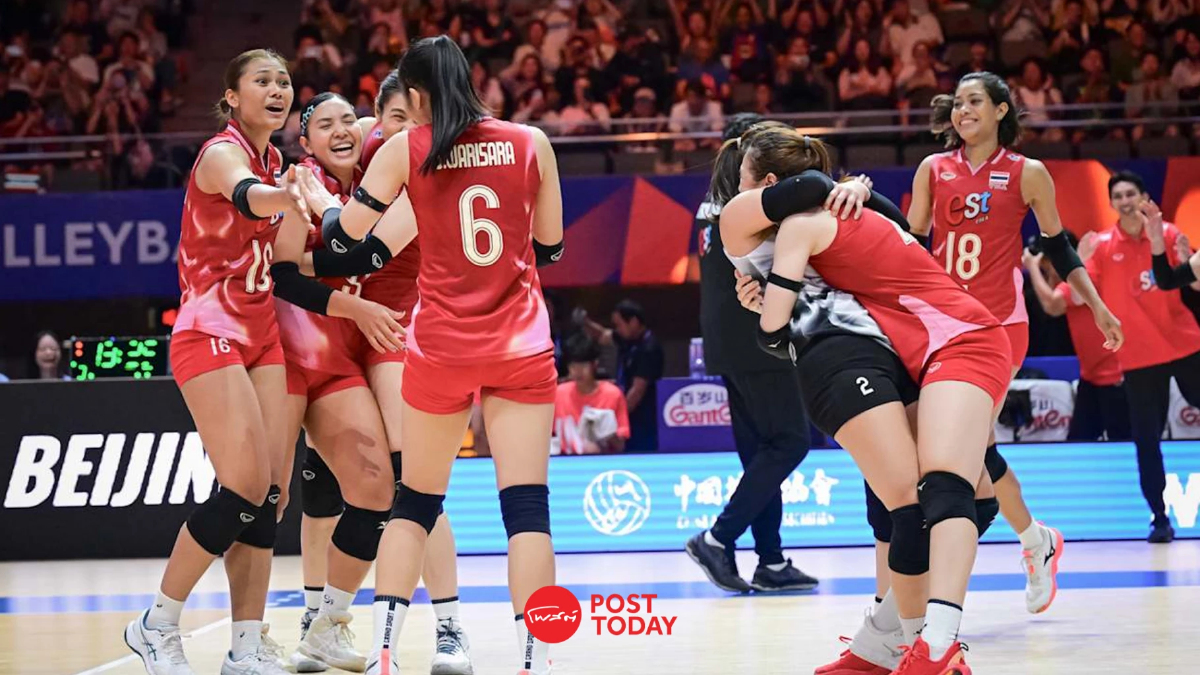 นักตบสาวไทย ขยับขึ้นที่ 14 โลก หลังไทย ไล่ทุบ ฝรั่งเศส 3-1 VNL 2025 นักตบสาวไทย ขยับขึ้นที่ 14 โลก หลังไทย ไล่ทุบ ฝรั่งเศส 3-1 VNL 2025