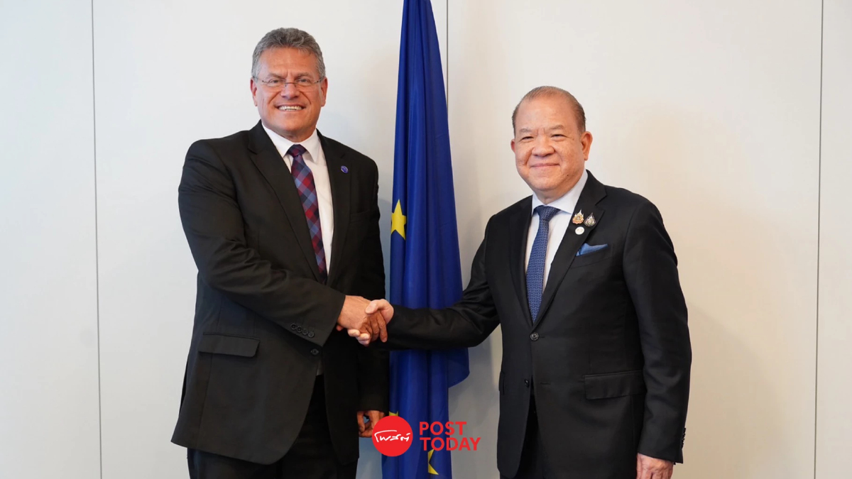 พิชัยถก EU ดัน FTA ไทย-อียู ดึงลงทุนSMEs หวังปิดดีลในสิ้นปีนี้ พิชัยถก EU ดัน FTA ไทย-อียู ดึงลงทุนSMEs หวังปิดดีลในสิ้นปีนี้