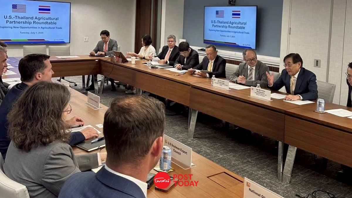 พิชัย นำทีมไทยแลนด์ ถก "US Grains Council" ดันการค้าเกษตรไทย-สหรัฐ พิชัย นำทีมไทยแลนด์ ถก "US Grains Council" ดันการค้าเกษตรไทย-สหรัฐ