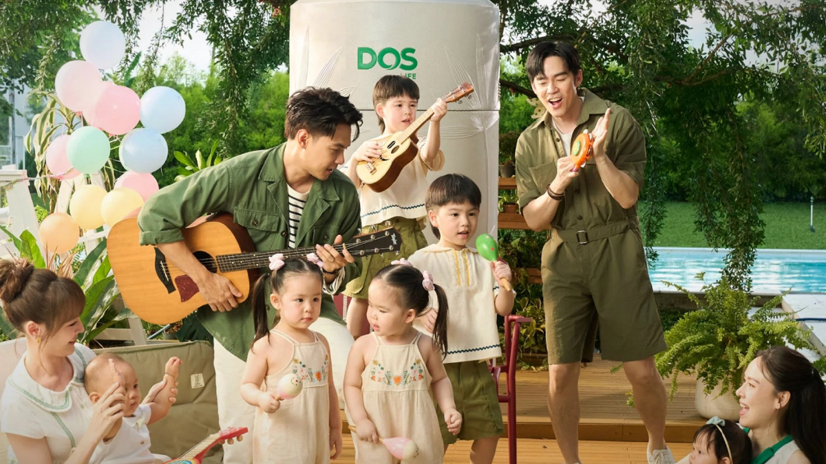 DOS Life ชูแคมเปญอบอุ่น ดึง 2 ครอบครัวดังส่งความห่วงใยผ่านถังน้ำ DOS Life ชูแคมเปญอบอุ่น ดึง 2 ครอบครัวดังส่งความห่วงใยผ่านถังน้ำ