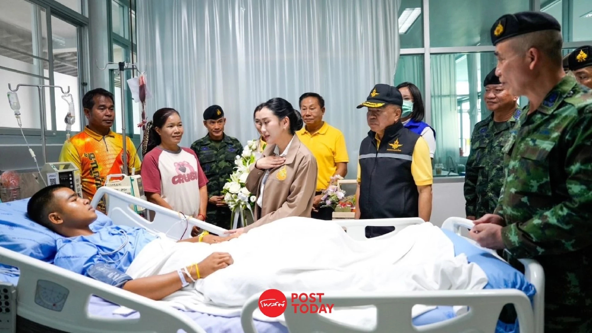 แพทองธารเยี่ยมทหารเจ็บเหยียบระเบิดเขาช่องบกเผยเยียวยาเต็มที่ แพทองธารเยี่ยมทหารเจ็บเหยียบระเบิดเขาช่องบกเผยเยียวยาเต็มที่