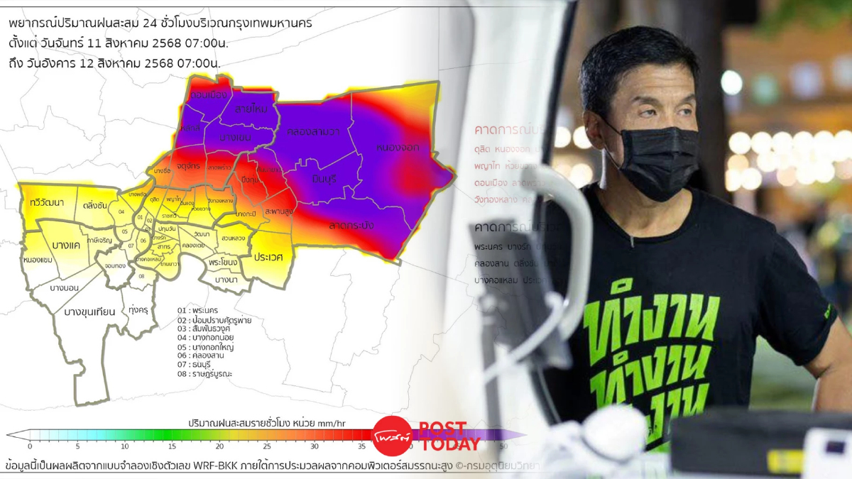 เปิด 8 เขตกทม. เสี่ยงฝนถล่มหนัก ชัชชาติ จี้ เตรียมพร้อมขั้นสูงสุด เปิด 8 เขตกทม. เสี่ยงฝนถล่มหนัก ชัชชาติ จี้ เตรียมพร้อมขั้นสูงสุด