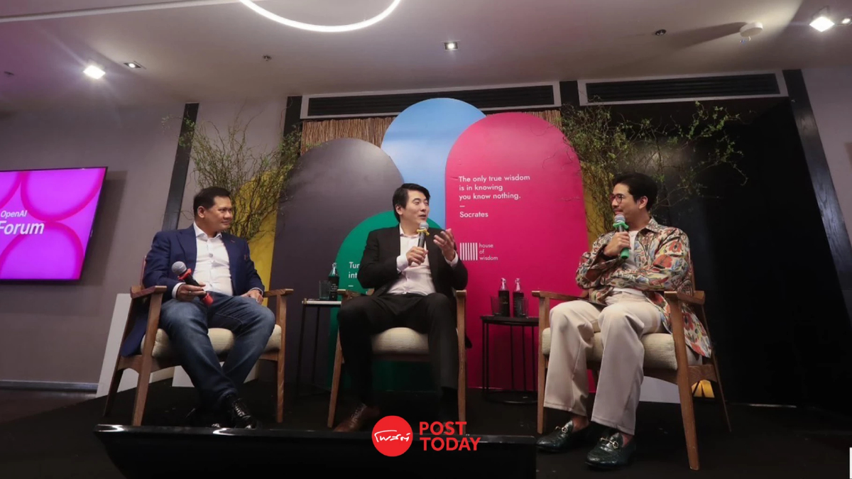 OpenAI ชี้คนไทยมีแต้มต่อด้าน AI โต ChatGPT ในไทยพุ่ง 4 เท่า OpenAI ชี้คนไทยมีแต้มต่อด้าน AI โต ChatGPT ในไทยพุ่ง 4 เท่า
