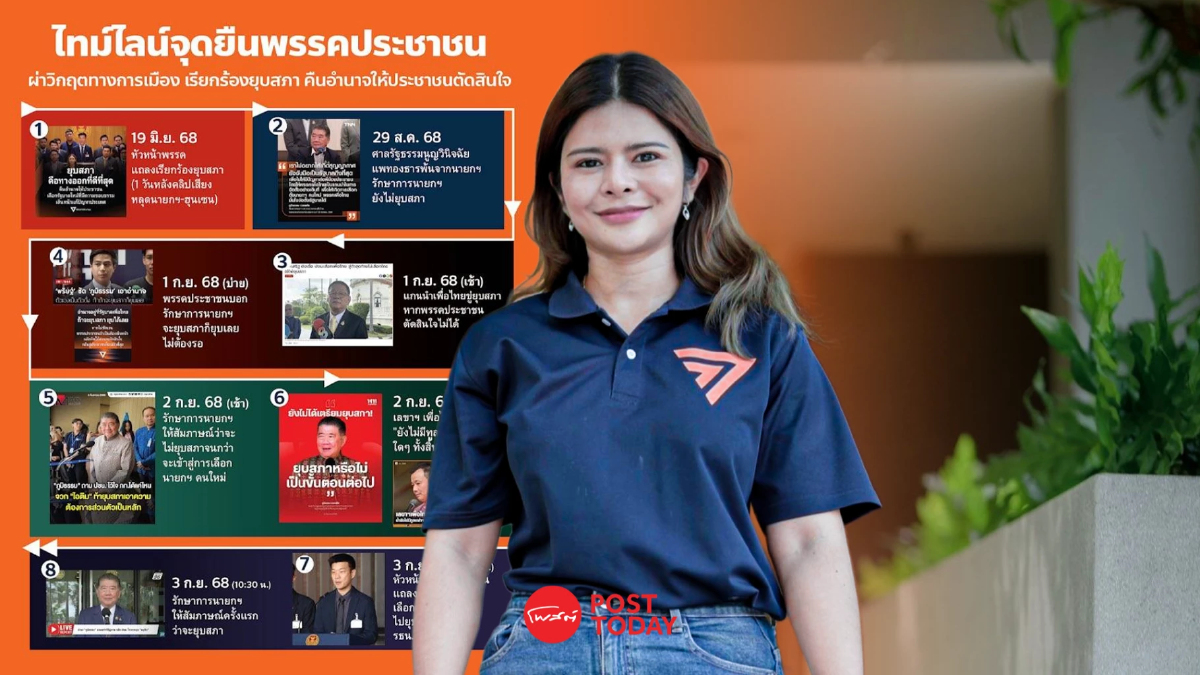 "ลิซ่า ภคมน" ชี้! ไทม์ไลน์ "พรรคเพื่อไทย" ไม่จริงใจคืนอำนาจให้ประชาชน "ลิซ่า ภคมน" ชี้! ไทม์ไลน์ "พรรคเพื่อไทย" ไม่จริงใจคืนอำนาจให้ประชาชน