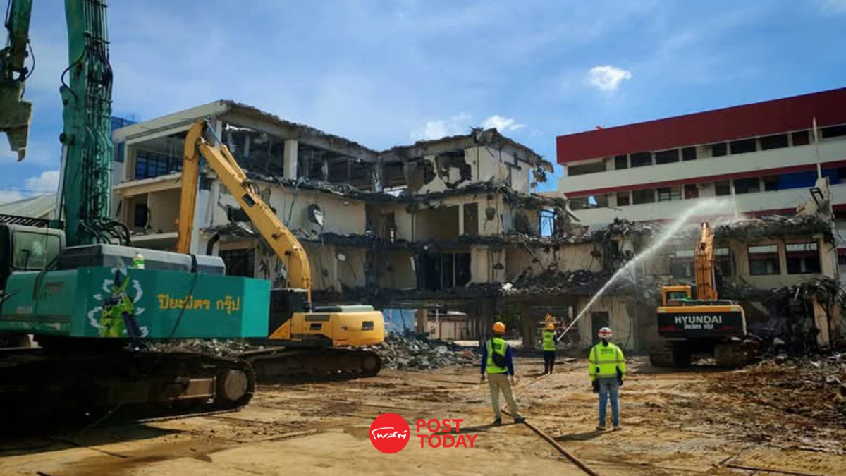 คืบหน้า ซ่อมถนนสามเสนทรุด เร่งรื้อถอนอาคาร-เตรียมวางระบบระบายน้ำ คืบหน้า ซ่อมถนนสามเสนทรุด เร่งรื้อถอนอาคาร-เตรียมวางระบบระบายน้ำ