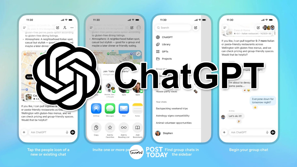ChatGPT Group chat ฟีเจอร์ใหม่สู่การร่วมคุยกับ AI เป็นกลุ่ม ChatGPT Group chat ฟีเจอร์ใหม่สู่การร่วมคุยกับ AI เป็นกลุ่ม