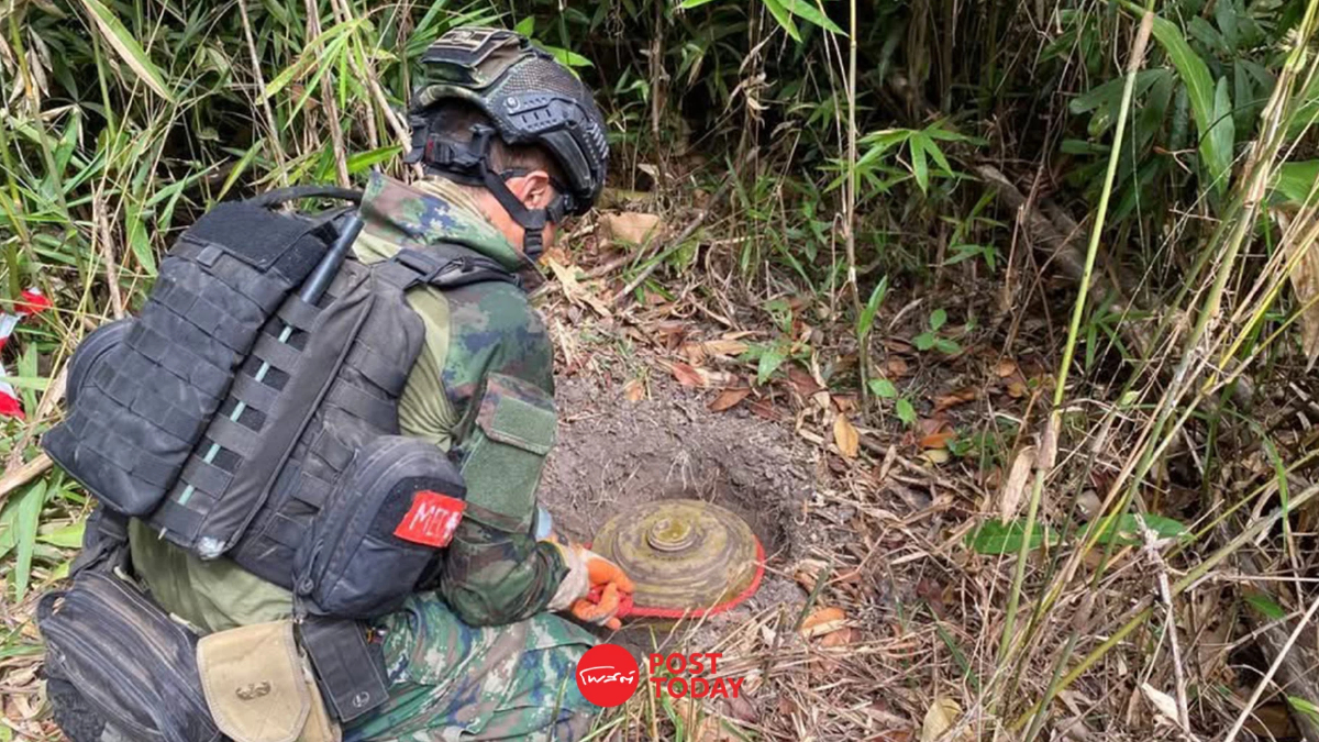 ทุ่นระเบิดเกลื่อนบ้านหนองรี ชี้ชัดกัมพูชาละเมิดอนุสัญญาออตตาวา ทุ่นระเบิดเกลื่อนบ้านหนองรี ชี้ชัดกัมพูชาละเมิดอนุสัญญาออตตาวา