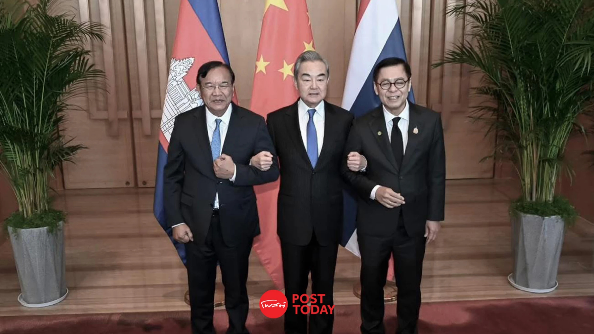 ไทย–กัมพูชา เปิดโต๊ะสามฝ่าย จีนหนุนบทบาทสันติภาพ หลังข้อตกลงหยุดยิงชายแดน ไทย–กัมพูชา เปิดโต๊ะสามฝ่าย จีนหนุนบทบาทสันติภาพ หลังข้อตกลงหยุดยิงชายแดน
