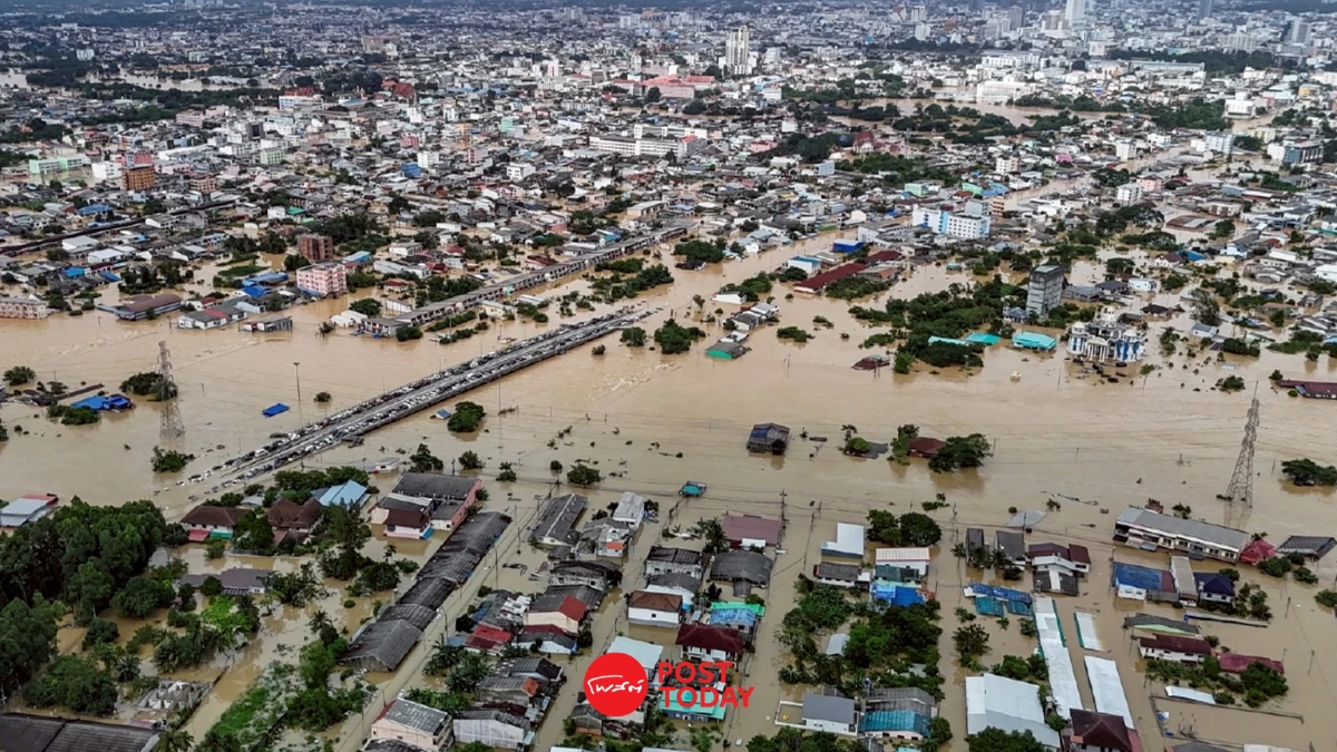 น้ำท่วมหาดใหญ่ อาคารเสียหายแสนหลัง GISTDA คาด วงเงินฟื้นฟูพุ่ง 1.2 พันล้าน น้ำท่วมหาดใหญ่ อาคารเสียหายแสนหลัง GISTDA คาด วงเงินฟื้นฟูพุ่ง 1.2 พันล้าน