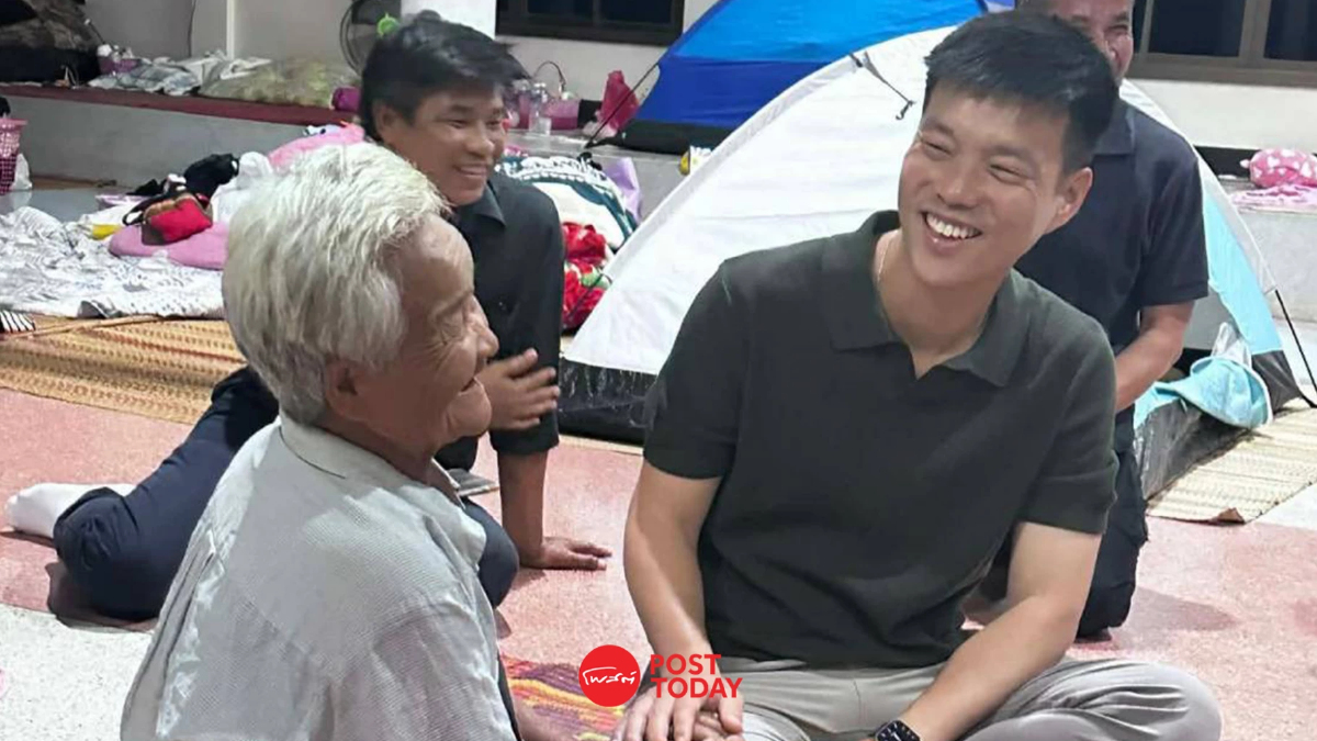 ‘เท้ง ณัฐพงษ์’ เยี่ยมศูนย์อพยพชายแดนไทย-กัมพูชา หวัง สถานการณ์คลี่คลาย ‘เท้ง ณัฐพงษ์’ เยี่ยมศูนย์อพยพชายแดนไทย-กัมพูชา หวัง สถานการณ์คลี่คลาย