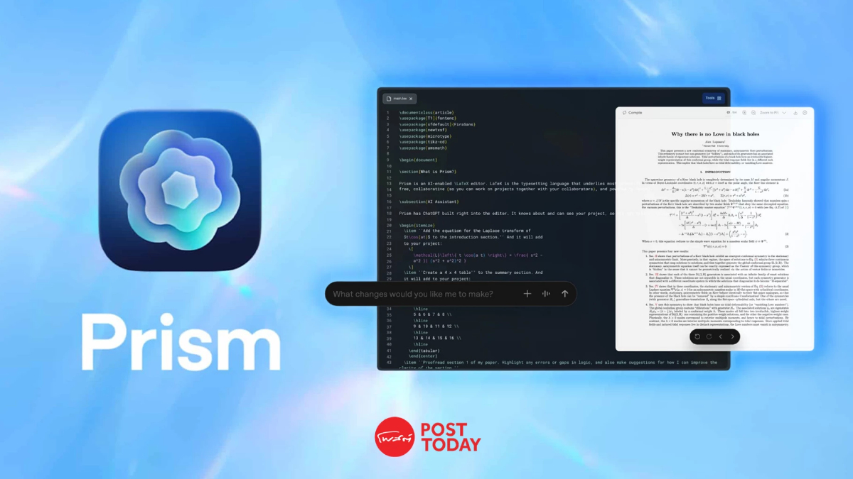 Prism แพลตฟอร์ม AI ใหม่จาก OpenAI ผู้ช่วยวิจัยวิทยาศาสตร์อัจฉริยะ Prism แพลตฟอร์ม AI ใหม่จาก OpenAI ผู้ช่วยวิจัยวิทยาศาสตร์อัจฉริยะ