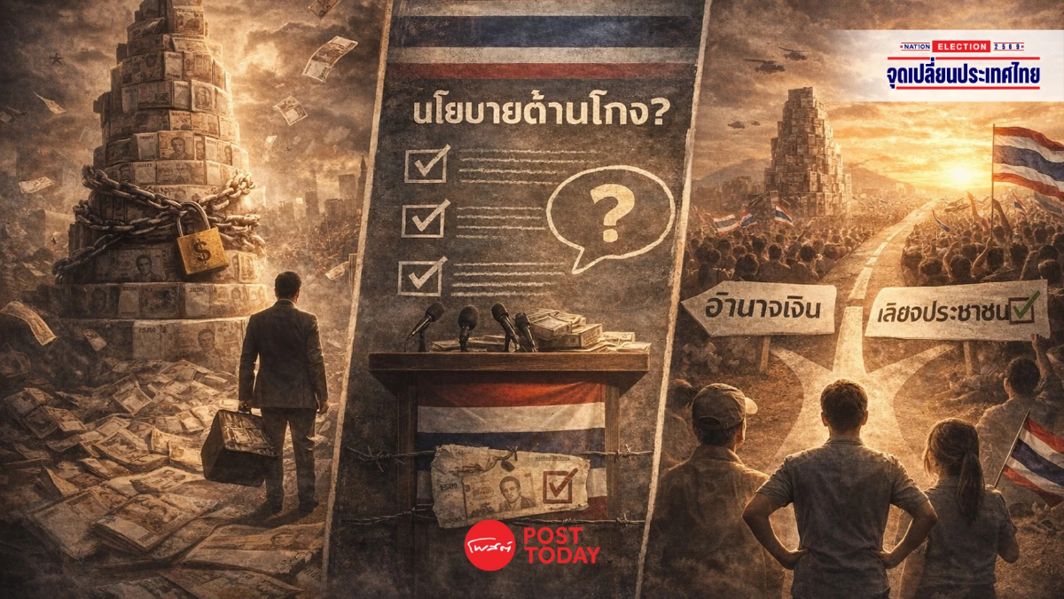 เลือกตั้ง69 : ทางแยกประชาธิปไตย เมื่อเงินหรือเสียงประชาชนกำหนดอนาคต เลือกตั้ง69 : ทางแยกประชาธิปไตย เมื่อเงินหรือเสียงประชาชนกำหนดอนาคต