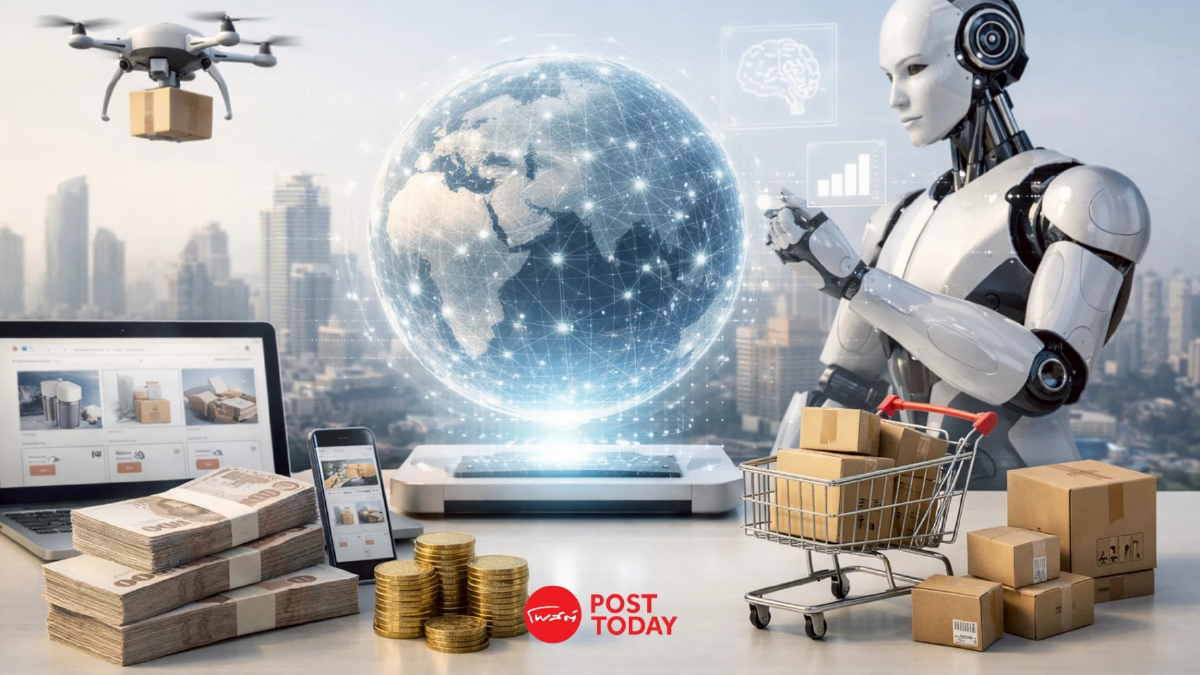 คาด 4 ปี อีคอมเมิร์ซไทยแตะ 1.8 ล้านล้านบาท AI ถูกนำมาใช้ทุกขั้นตอน คาด 4 ปี อีคอมเมิร์ซไทยแตะ 1.8 ล้านล้านบาท AI ถูกนำมาใช้ทุกขั้นตอน