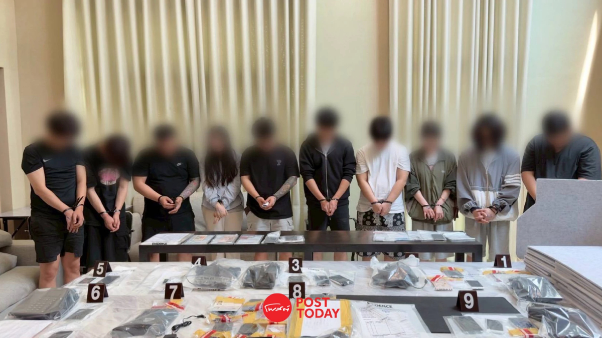 CIB ทลายรัง 'แก๊งคอลเซ็นเตอร์' รวบ 11 ชาวเกาหลีใต้ คาบ้านหรู CIB ทลายรัง 'แก๊งคอลเซ็นเตอร์' รวบ 11 ชาวเกาหลีใต้ คาบ้านหรู