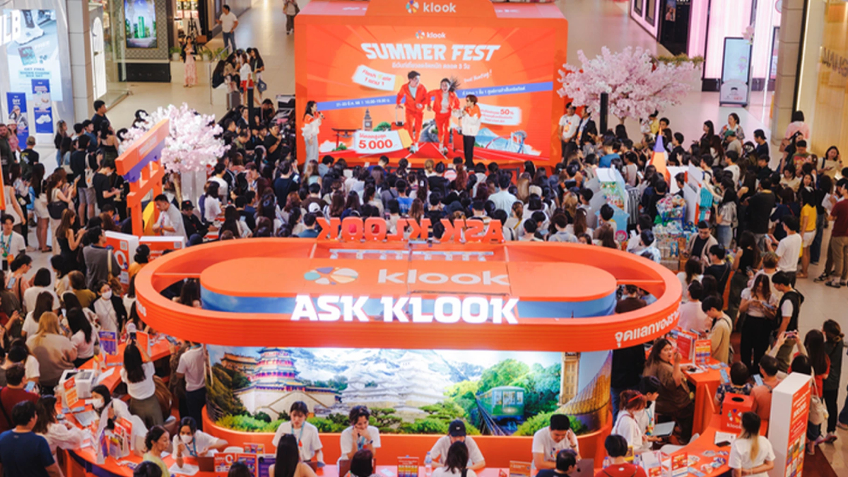 Klook เผยยอดเที่ยวจีนพุ่ง 130% จัด Klook Travel Fest รับสงกรานต์ Klook เผยยอดเที่ยวจีนพุ่ง 130% จัด Klook Travel Fest รับสงกรานต์