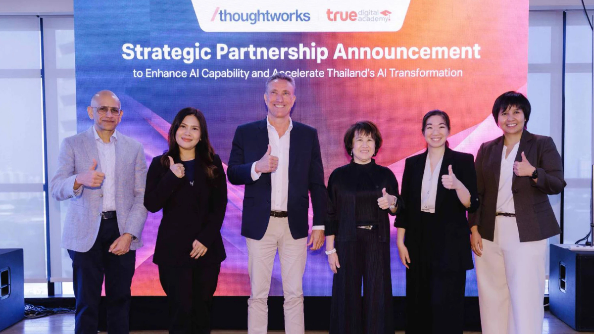 ทรู ดิจิทัล อคาเดมี จับมือ Thoughtworks ปั้นคนไทยสู่ AI-First Organization ทรู ดิจิทัล อคาเดมี จับมือ Thoughtworks ปั้นคนไทยสู่ AI-First Organization