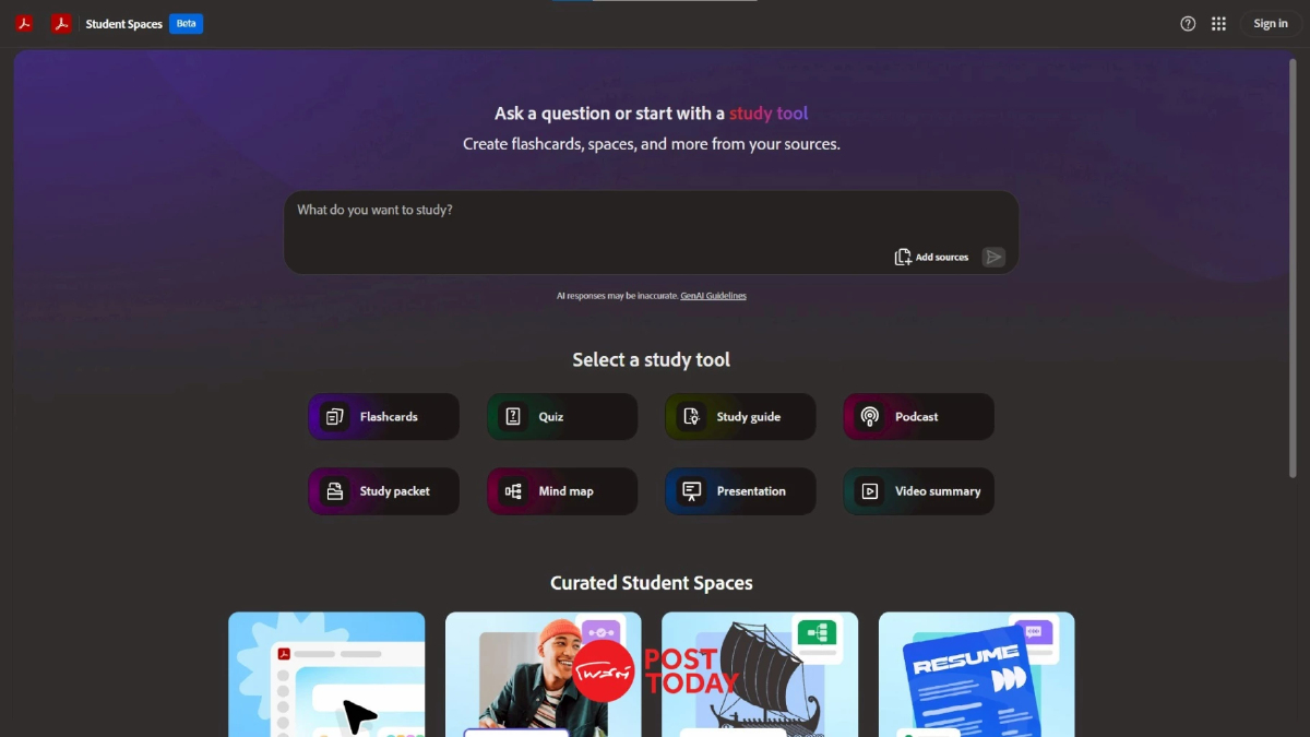 Student Spaces ฟีเจอร์ AI ใหม่ของ Adobe Acrobat ท้าชน NotebookLM Student Spaces ฟีเจอร์ AI ใหม่ของ Adobe Acrobat ท้าชน NotebookLM