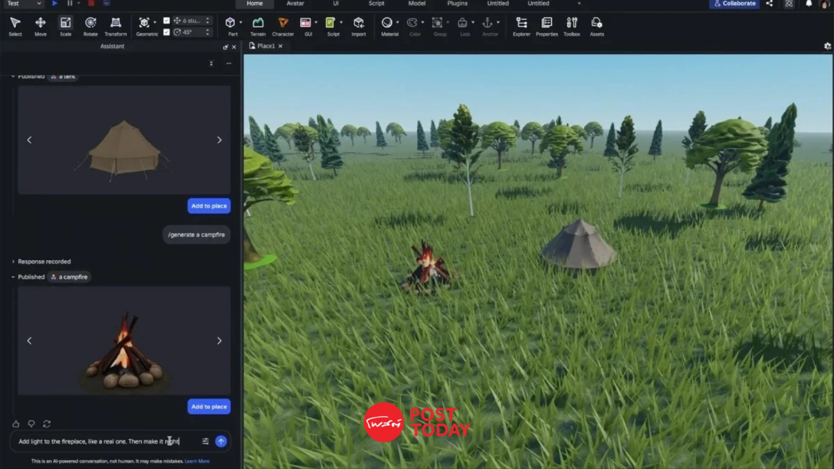 หมดปัญหาการสร้างเกม Roblox เปิดตัว AI สร้างเกมง่ายๆ ด้วย Prompt หมดปัญหาการสร้างเกม Roblox เปิดตัว AI สร้างเกมง่ายๆ ด้วย Prompt