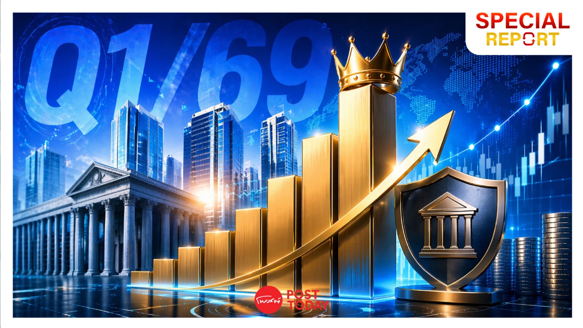 สรุปผลงานแบงก์พาณิชย์ Q1/69 KBANK ยึดแชมป์กำไรสูงสุด KKP โตแรงอันดับ 1 สรุปผลงานแบงก์พาณิชย์ Q1/69 KBANK ยึดแชมป์กำไรสูงสุด KKP โตแรงอันดับ 1